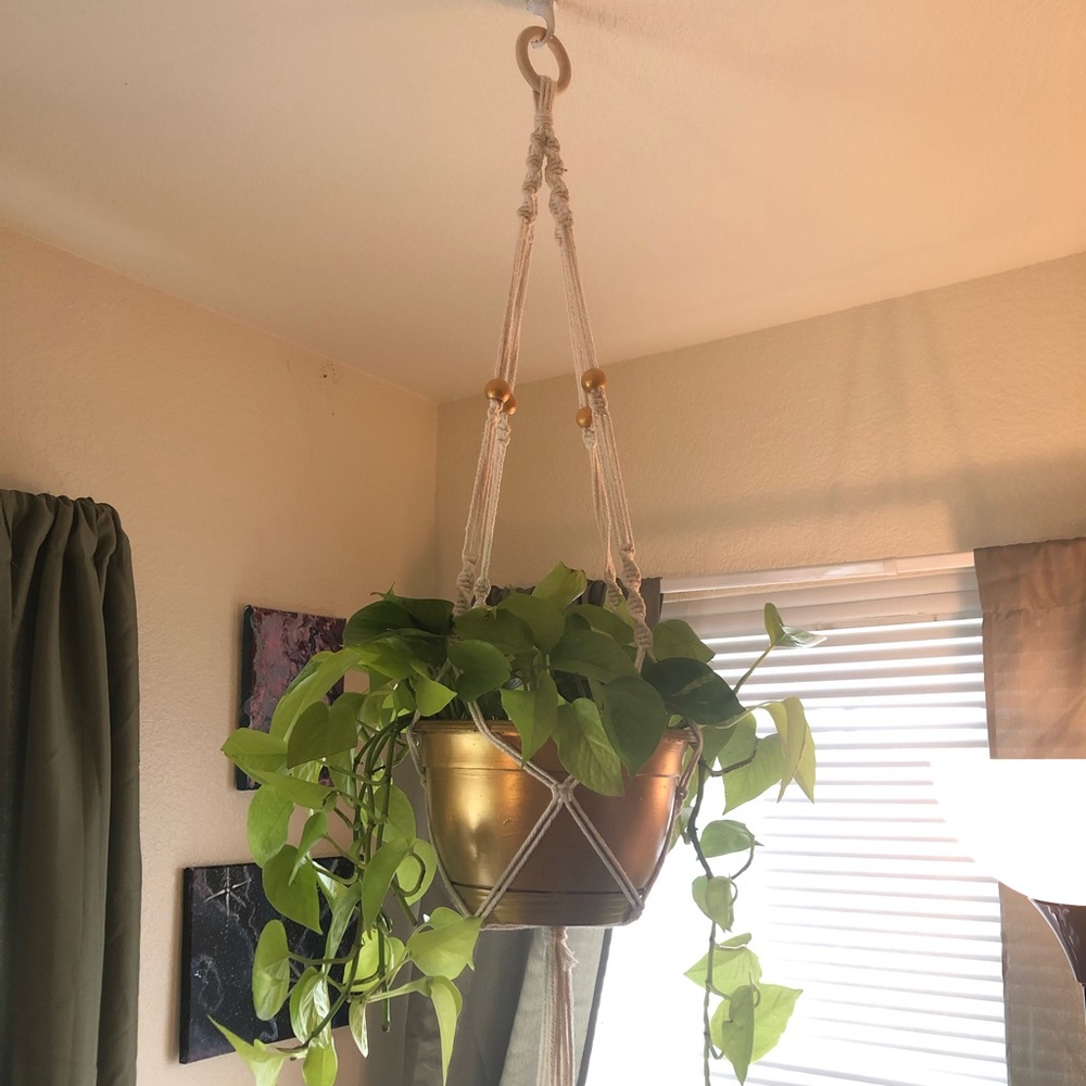 Fancy macrame hanger